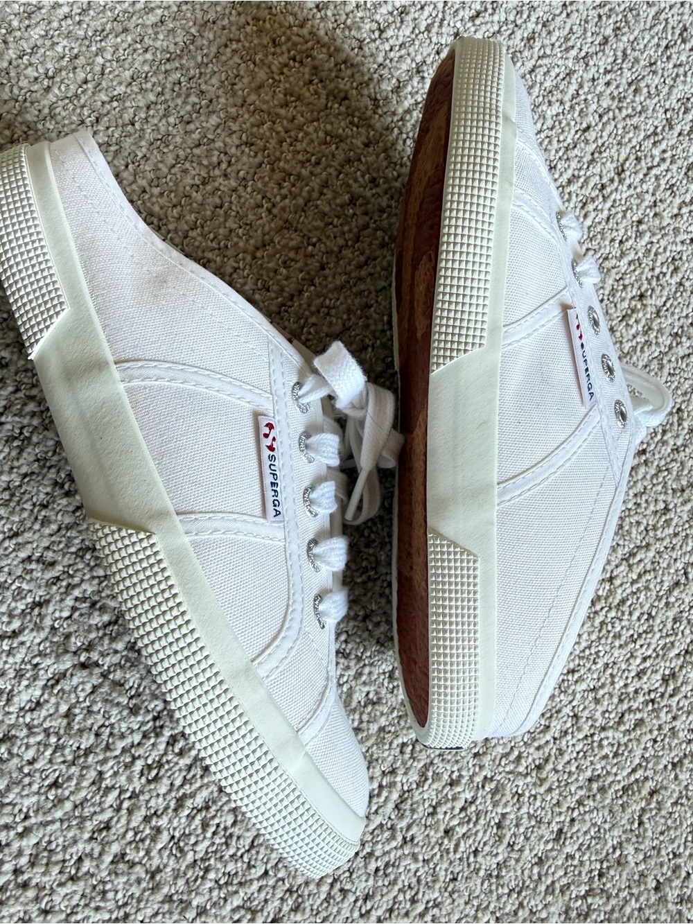 Superga 2288 Vcotw Fantasia Collection White Canvas Mule Sneakers New 36 6 - Picture 10 of 14